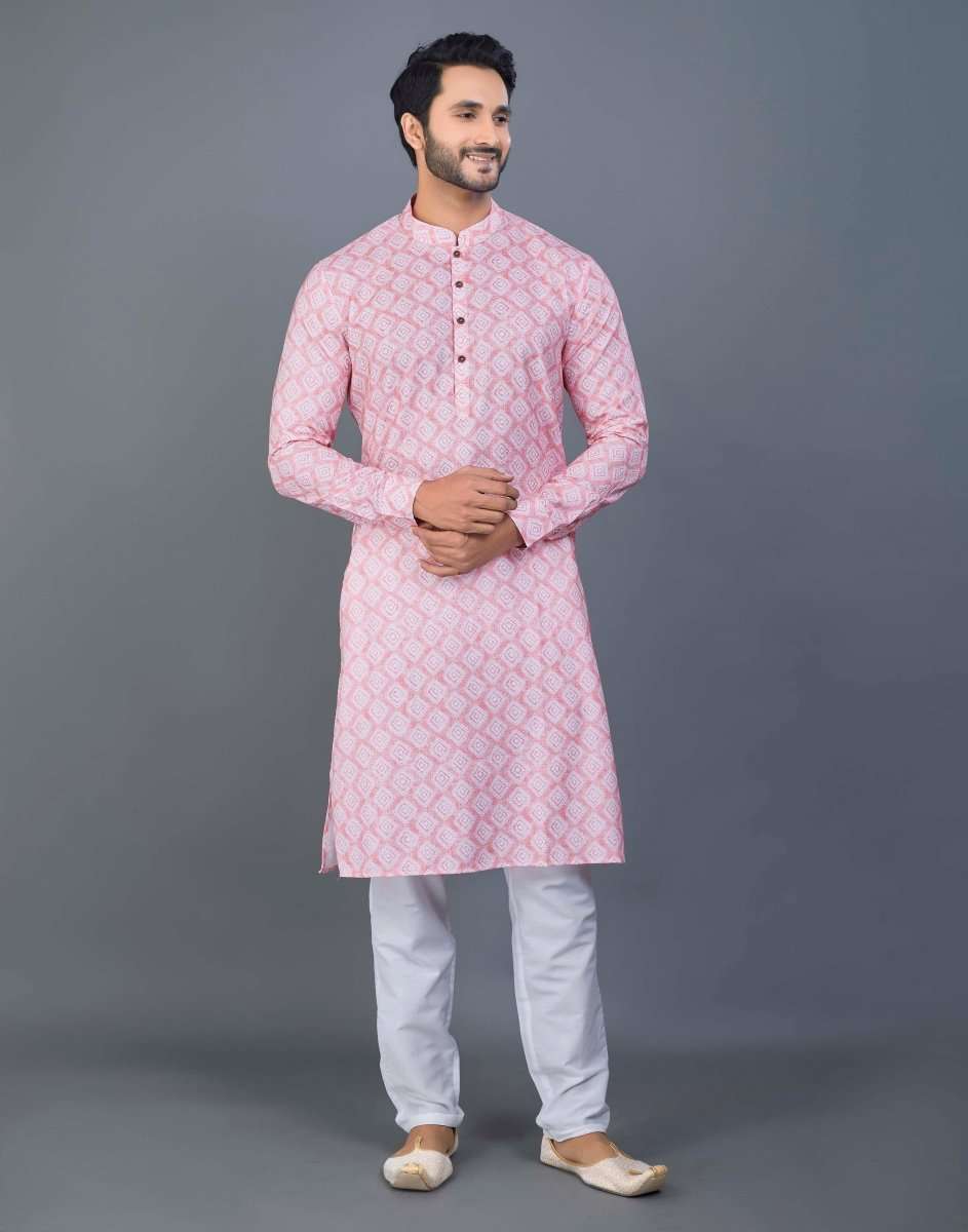 Cotton Printed Kurtas For Men