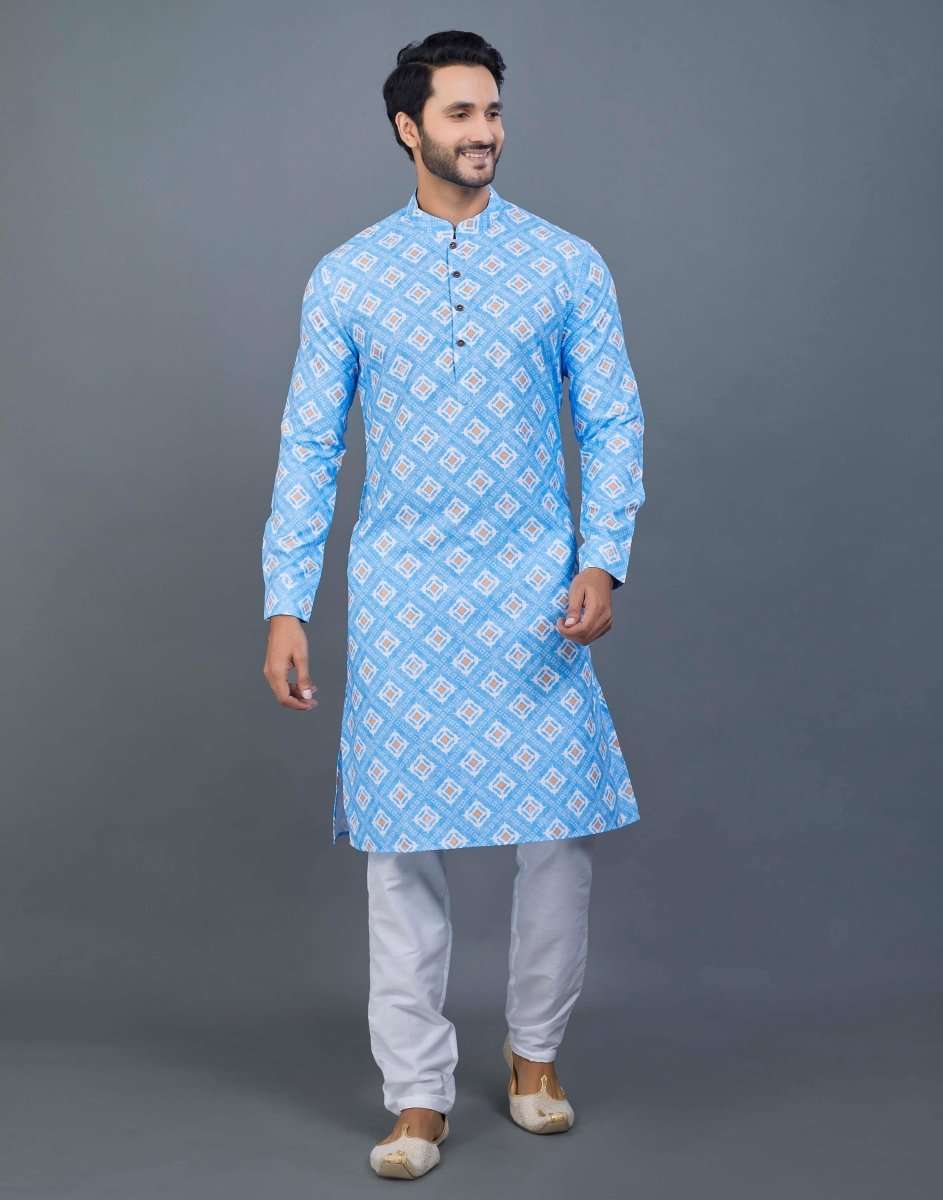 Stylish Printed Kurta For Men