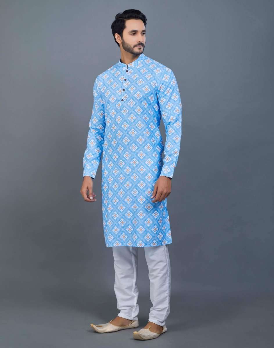 Stylish Printed Kurta For Men