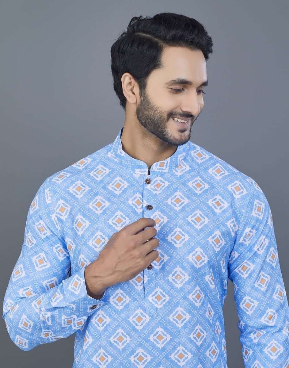 Stylish Printed Kurta For Men