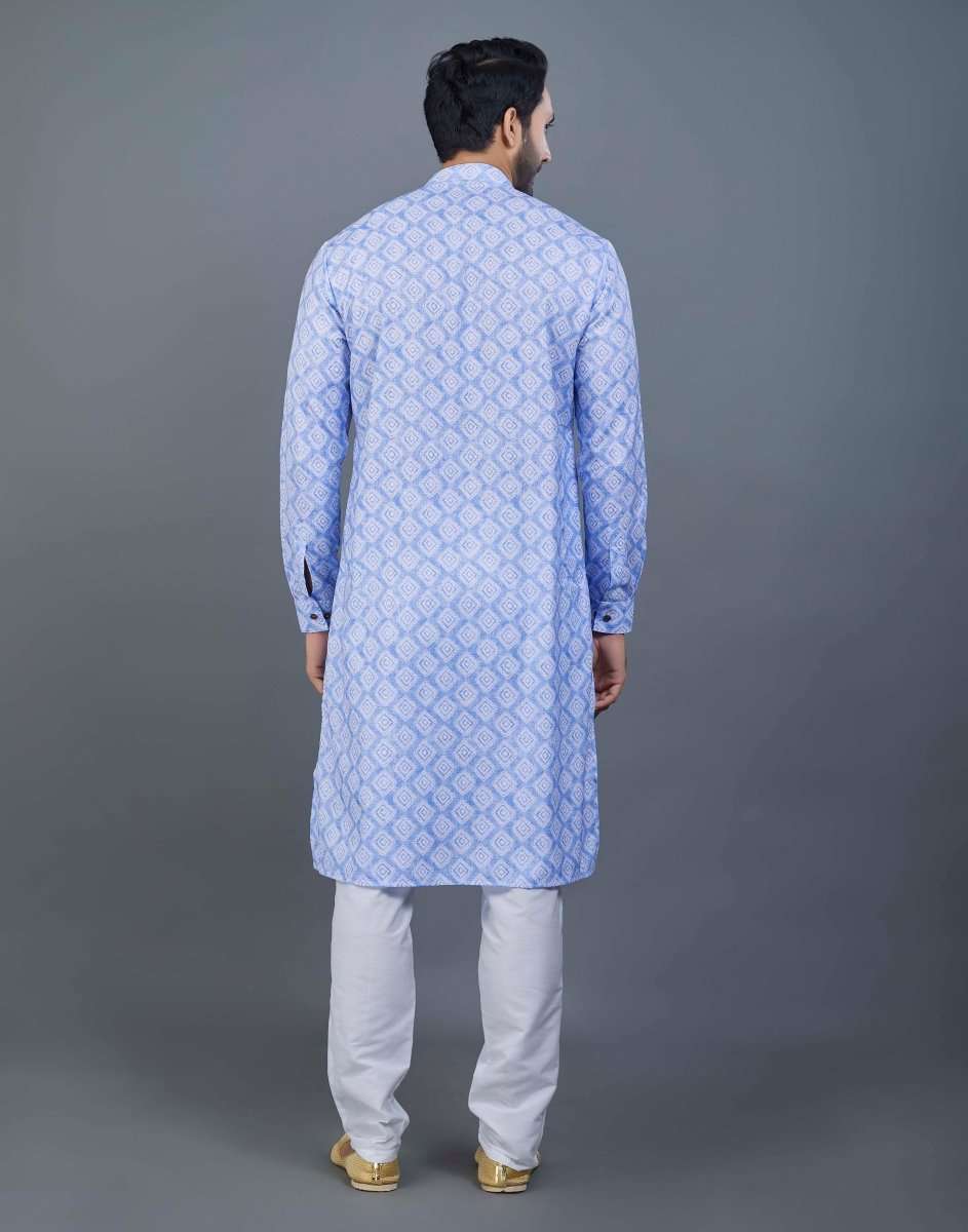 Cotton Printed Kurtas For Men