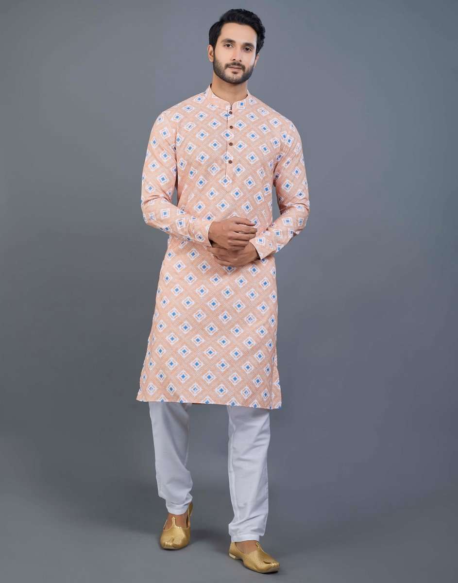 Stylish Printed Kurta For Men