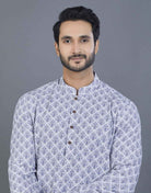 Elegant Blue With Stylish Pattern Kurta