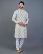 Self All Over Design Printed  Kurta