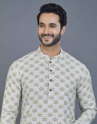 Self All Over Design Printed  Kurta