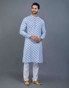 Self All Over Design Printed  Kurta