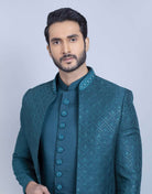 Rama Self Design Rawsilk Indo Open Jacket