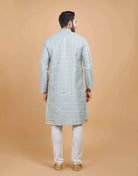 Silk Printed Kurta Pajama Set