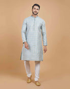 Silk Printed Kurta Pajama Set