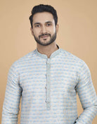 Silk Printed Kurta Pajama Set