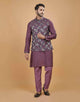 Multi Color Sequence & Thread Work Jacket Set