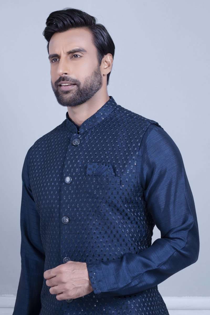 Impressive Self Highlighted Design Kurta Jacket