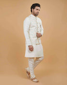 Sequence & Thread Combo Design Kurta Jacket Set