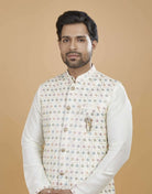 Sequence & Thread Combo Design Kurta Jacket Set