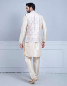 Brocade With Gold Zari Work Kurta Jacket