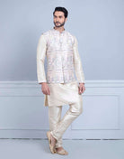 Brocade With Gold Zari Work Kurta Jacket