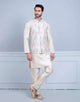 Brocade With Gold Zari Work Kurta Jacket