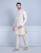 Brocade With Gold Zari Work Kurta Jacket