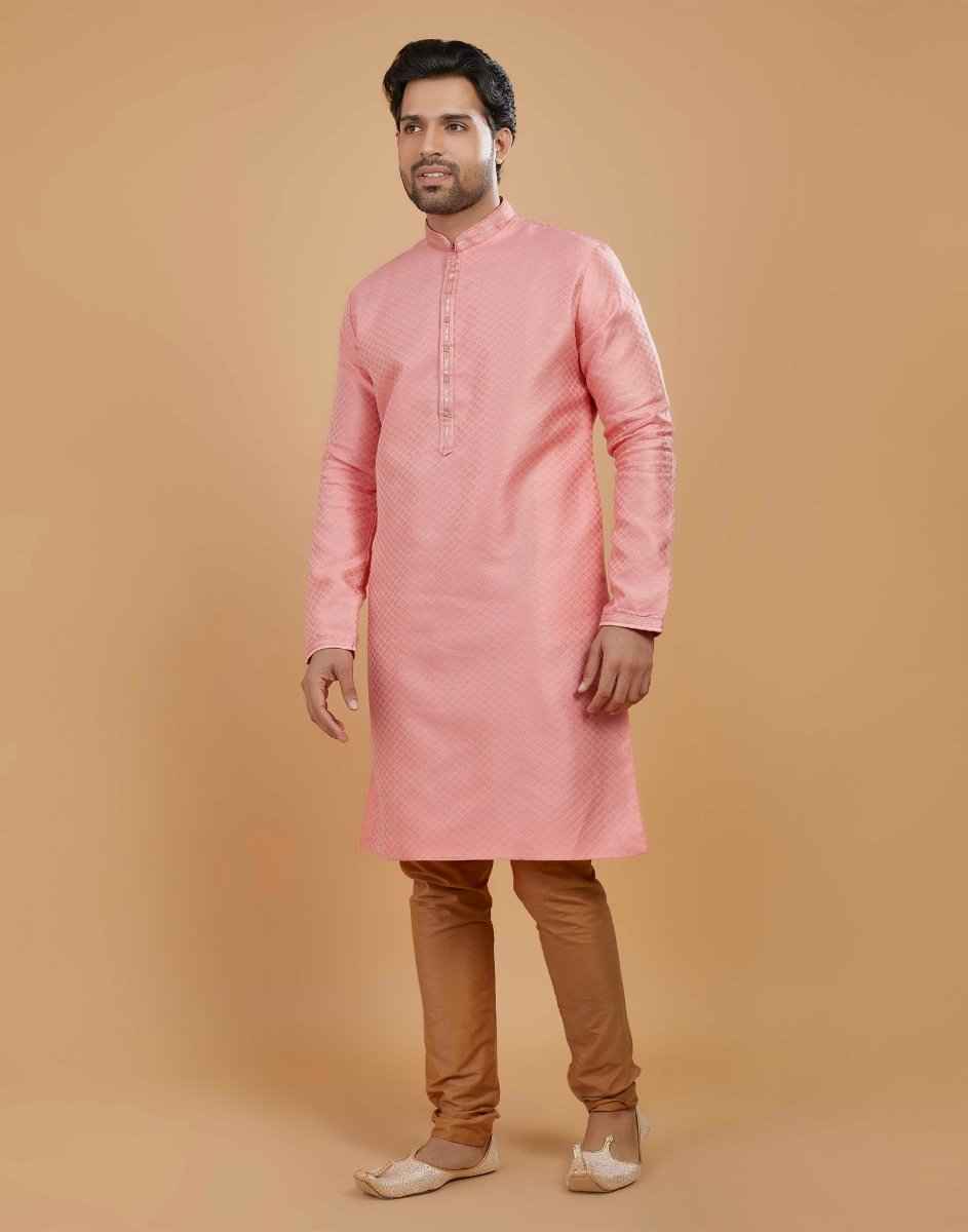 All Over Thread Motives Style Kurta Pajama