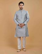 All Over Thread Motives Style Kurta Pajama