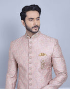 Onion Premium Embroidery Work Sherwani For Wedding