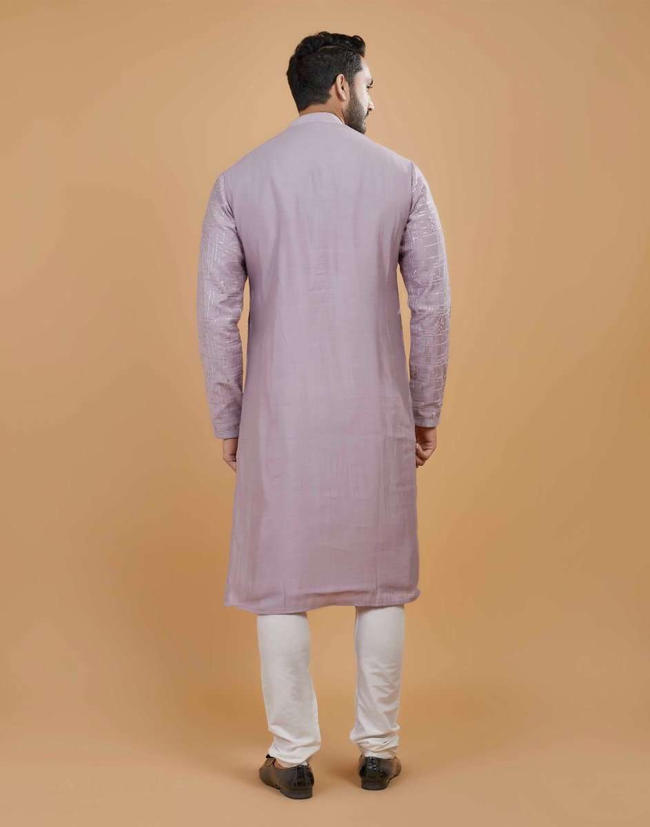 Silk Printed Kurta Pajama Set