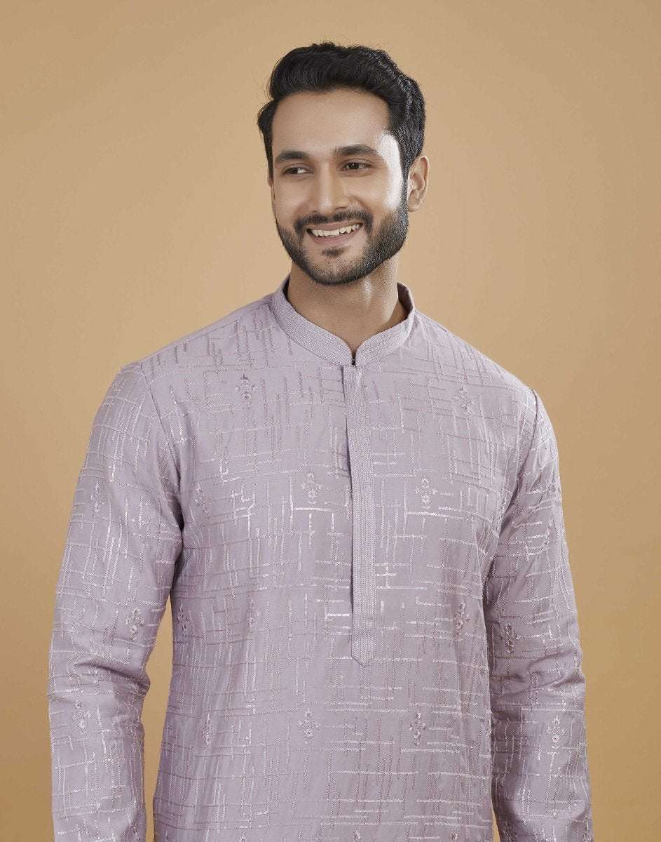 Stylish All Over Sequence Work Kurta Pajama