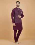 Heavy Sequence Pattern Kurta Jacket Set