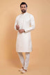 Soft Silk Fabric With All Silver Zari Work Kurta Set