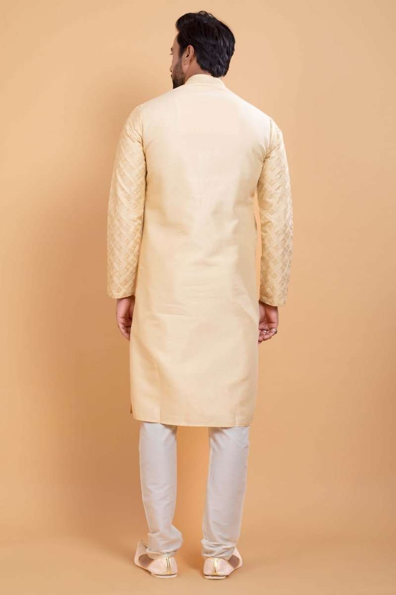 Self Jacquard Sequence Design Kurta Set