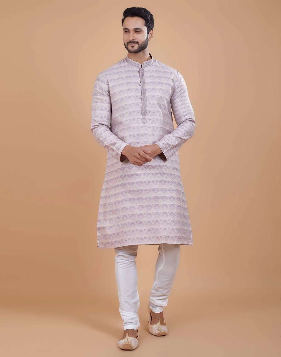 Silk Printed Kurta Pajama Set