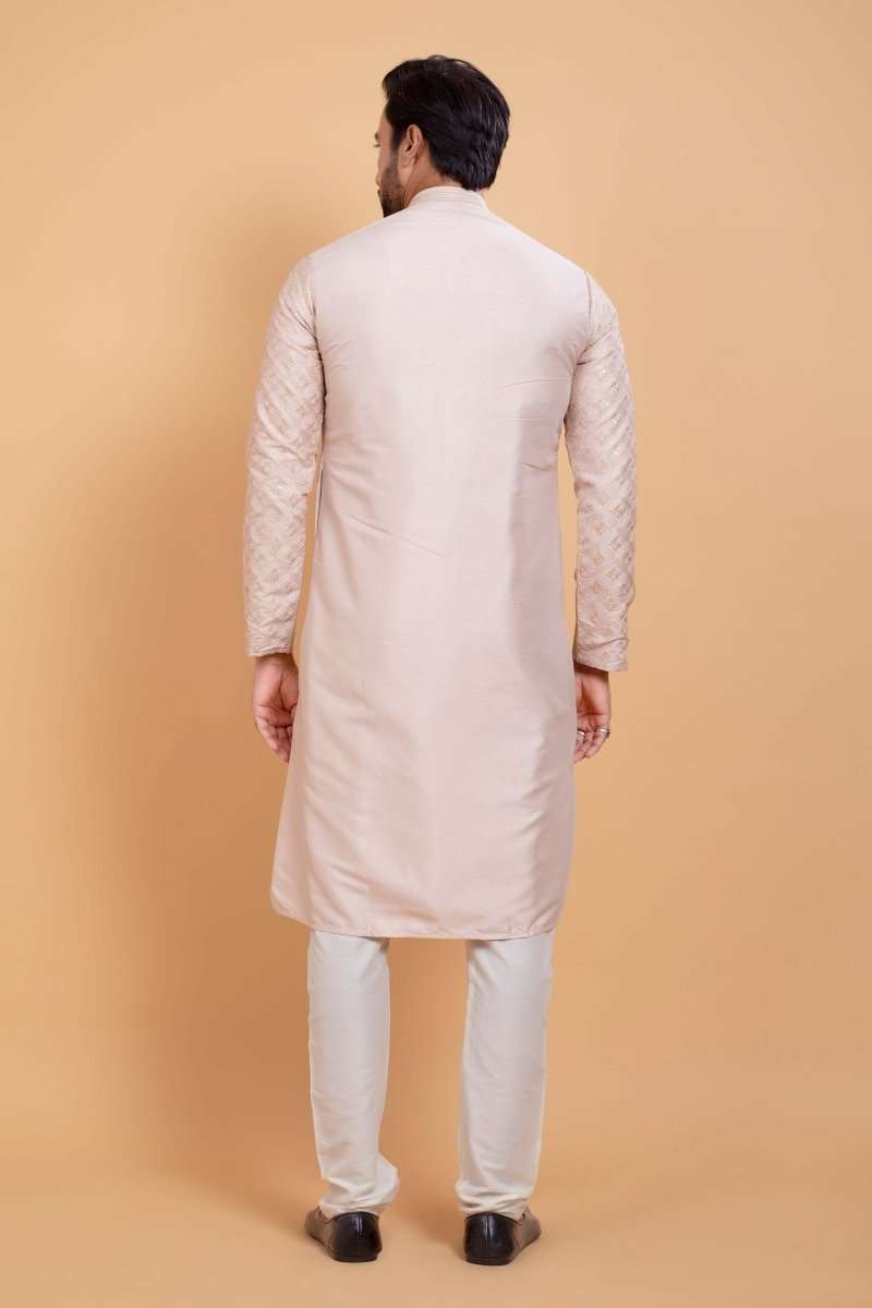 Self Jacquard Sequence Design Kurta Set