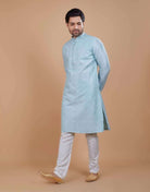 Soft Silk Self Design Pattern Kurta Set