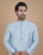 Soft Silk Self Design Pattern Kurta Set