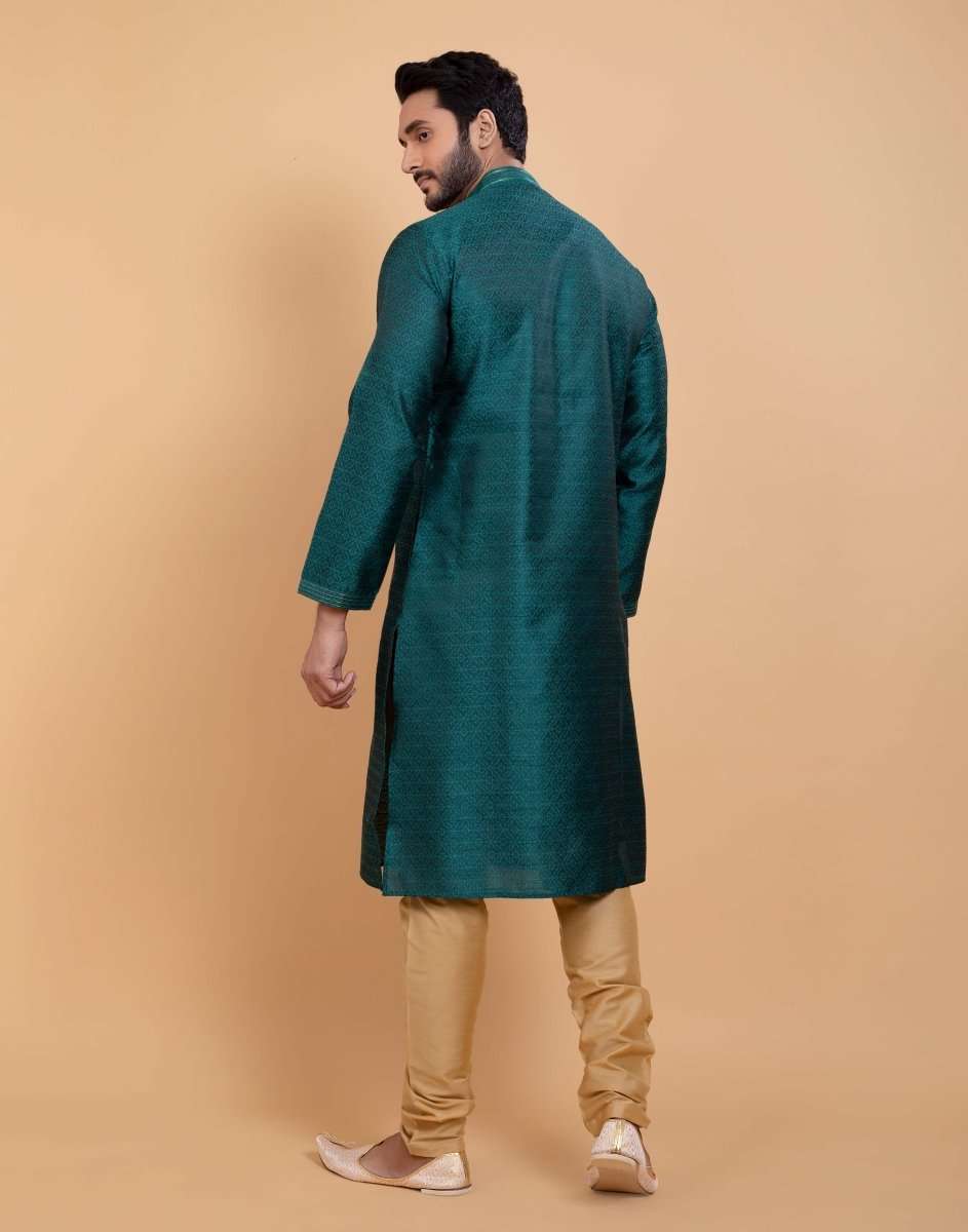 Simple Self Made Festive Design Kurta Set