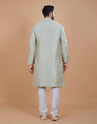 Soft Silk Self Design Pattern Kurta Set