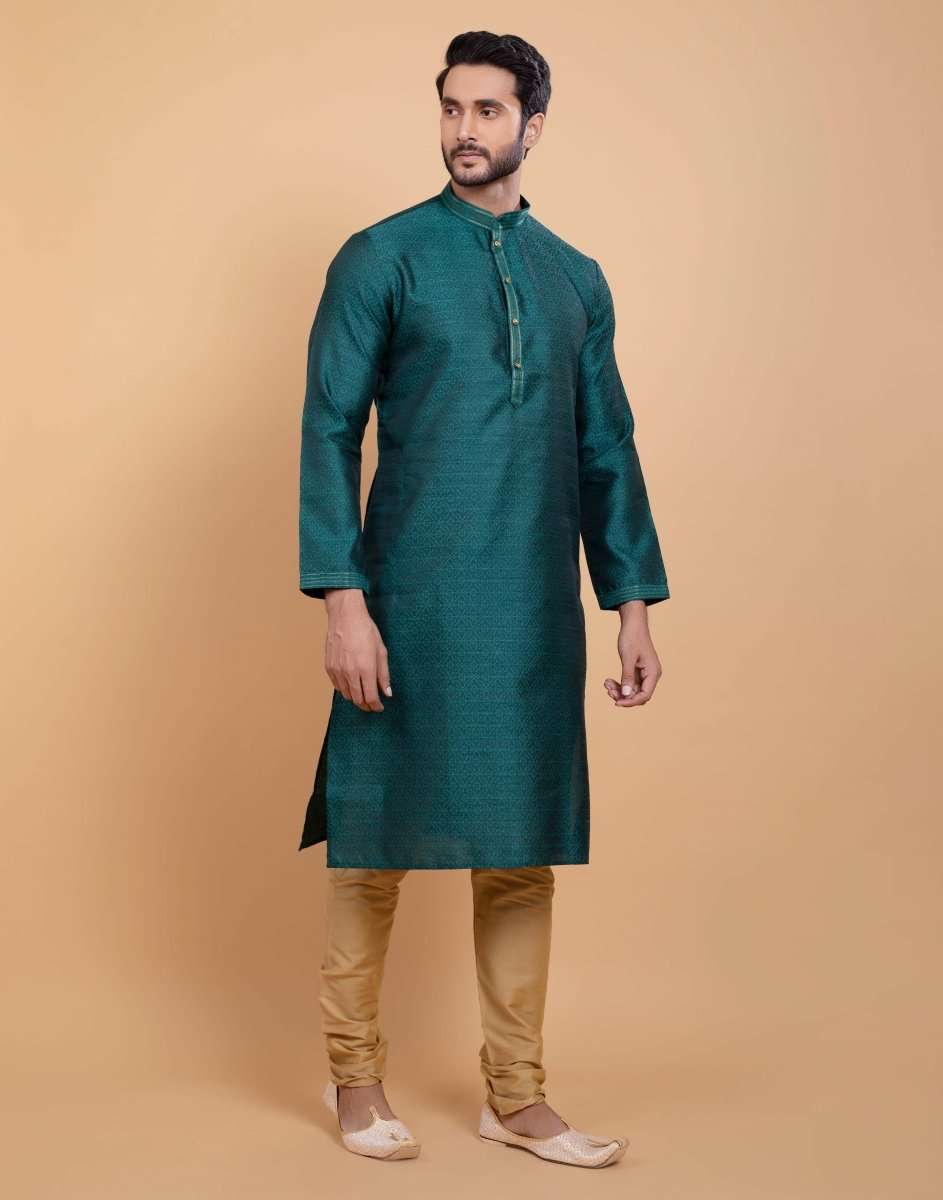 Simple Self Made Festive Design Kurta Set