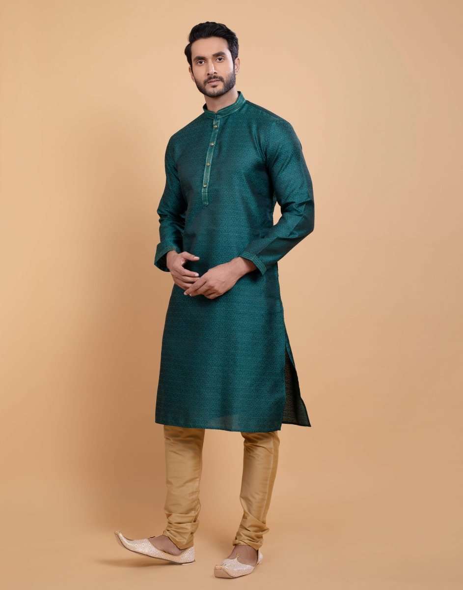 Simple Self Made Festive Design Kurta Set