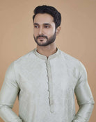 Soft Silk Self Design Pattern Kurta Set