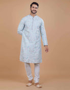 Floral Muti Color Embroidered Kurta Pajama