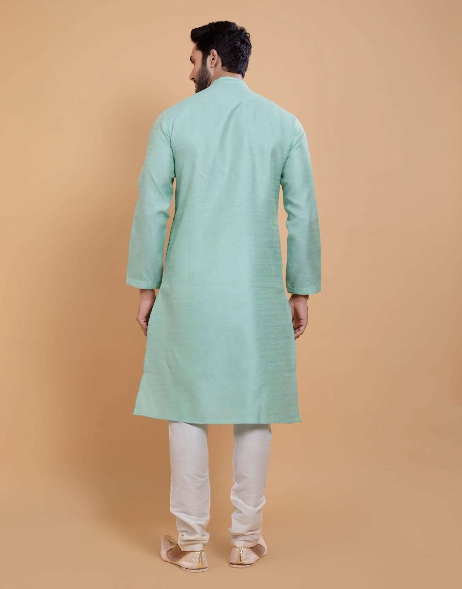 Simple Self Made Festive Design Kurta Set