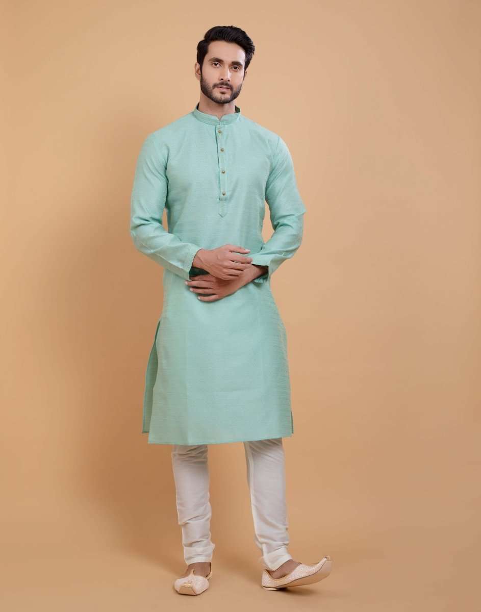 Simple Self Made Festive Design Kurta Set