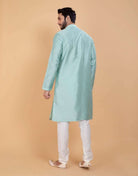 Raw Silk Simple And Comfort Sequence Design Kurta Set