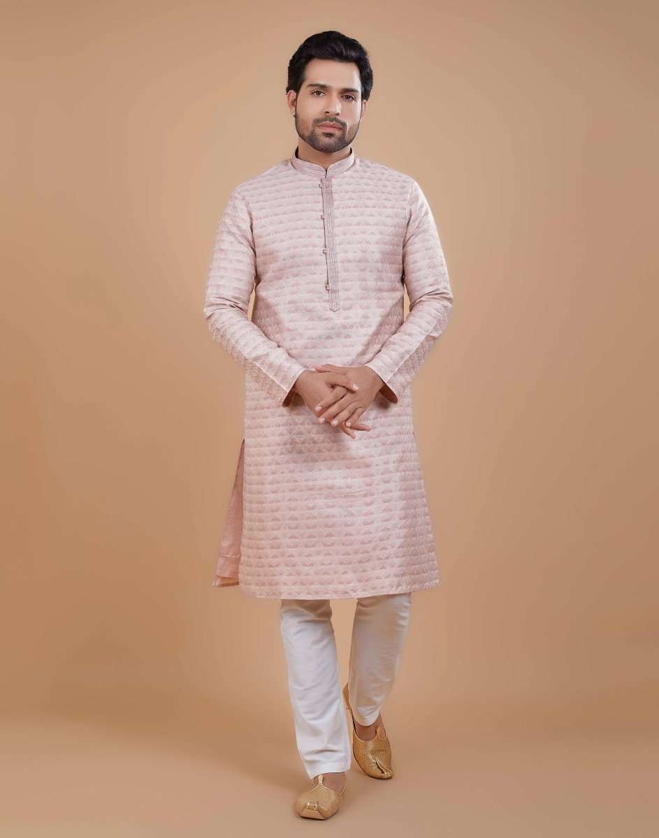 Silk Printed Kurta Pajama Set