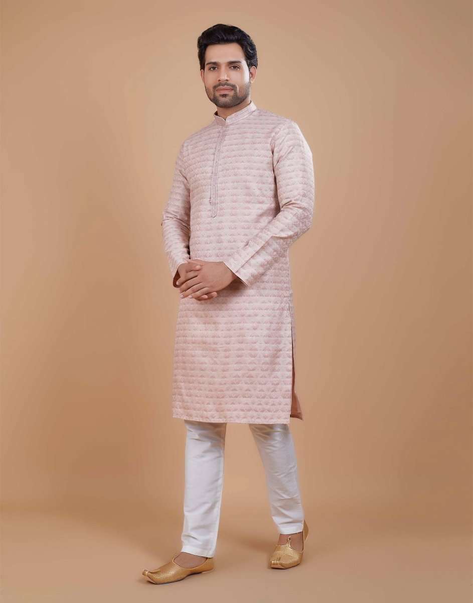 Silk Printed Kurta Pajama Set