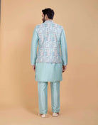 Brocade With Gold Zari Work Kurta Jacket