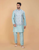 Brocade With Gold Zari Work Kurta Jacket