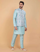 Brocade With Gold Zari Work Kurta Jacket