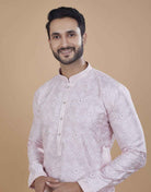 All Over Leaf Embroidery Style Kurta Set