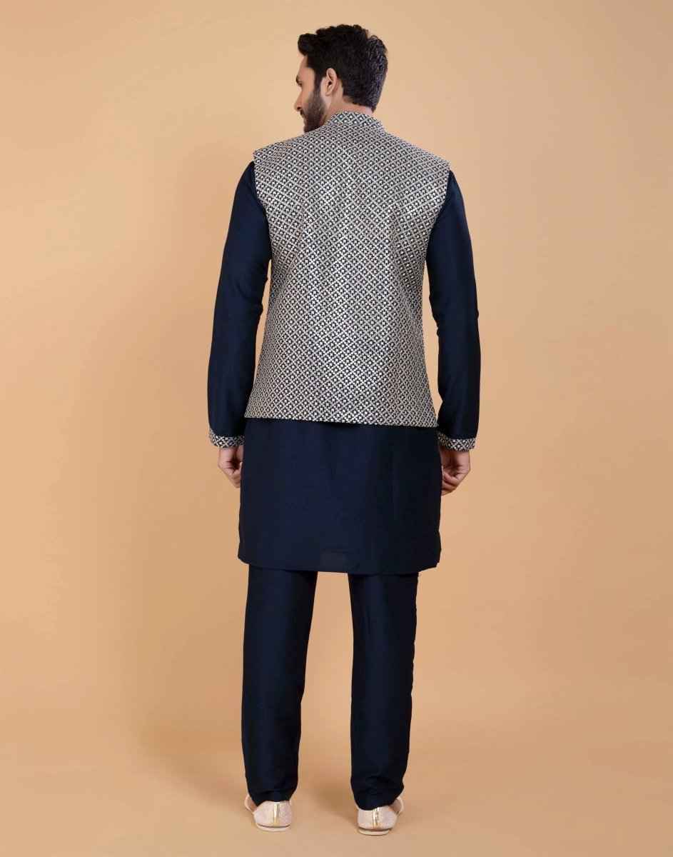 All Over Heavy Thread & Sequence Work Kurta Jacket.